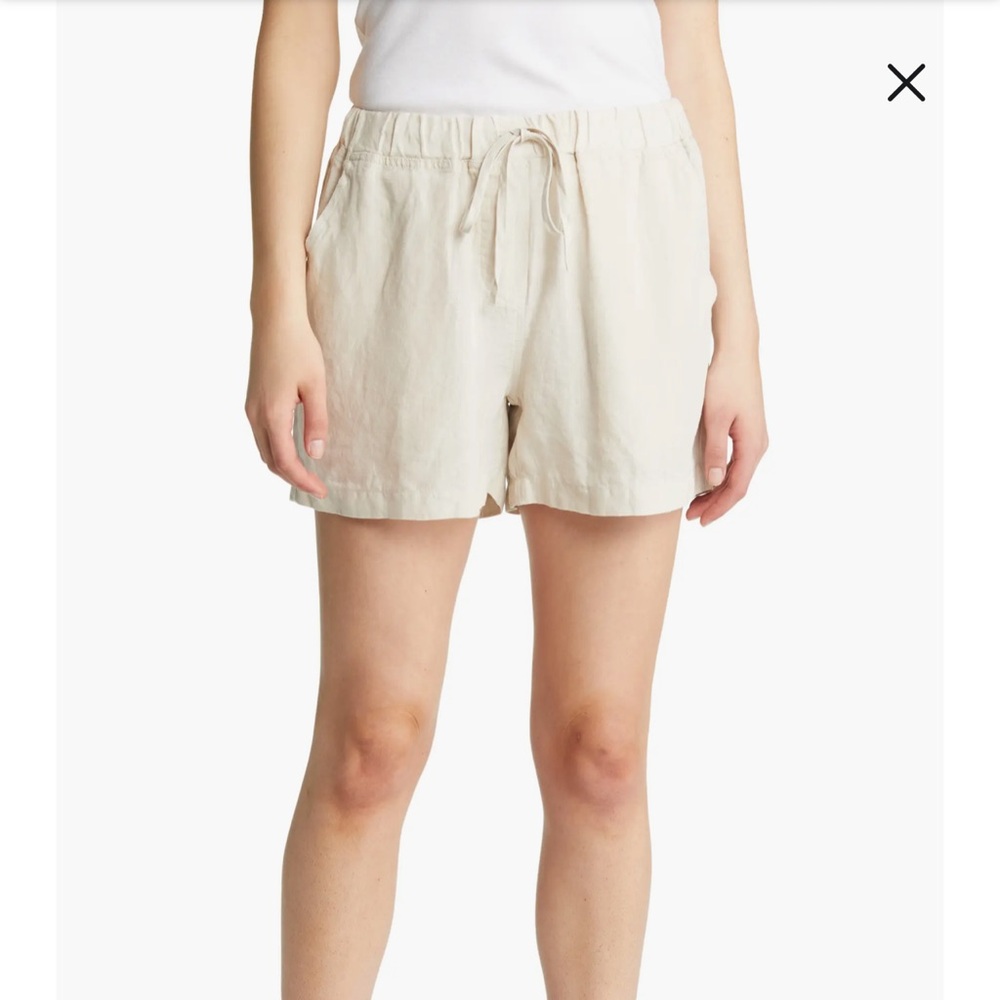 Parachute Linen Lounge Shorts - Bone - Sz XL - Picture 7 of 10